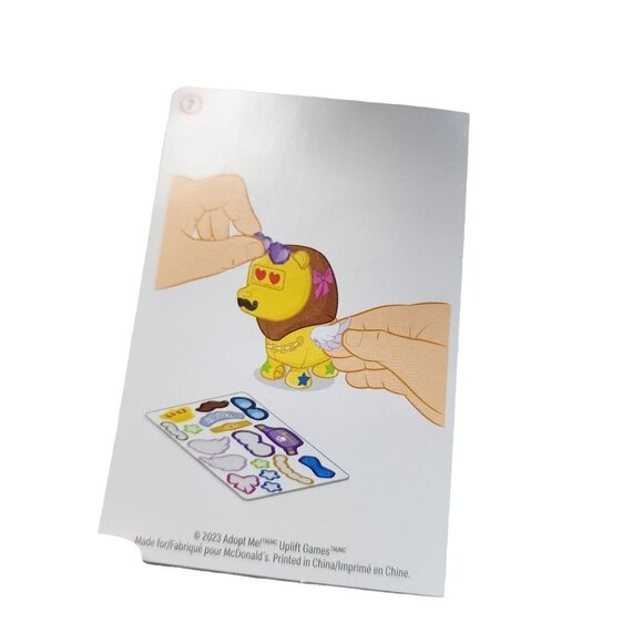 McDonald's 2023 Adopt me! Toy Unicorn & Toy Lion Happy Meal Figures NEW - Picture 7 of 14